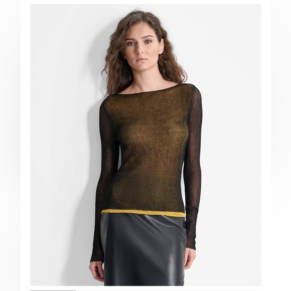 DKNY Women's Double Layer Top size M